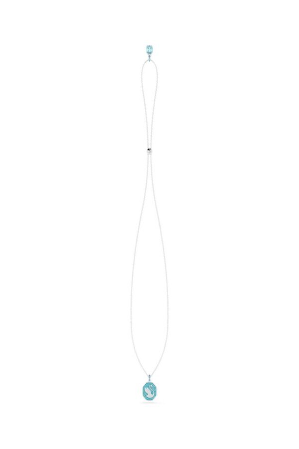 Swarovski ‘signum’ pendant necklace Silver Blue – At-Luxury